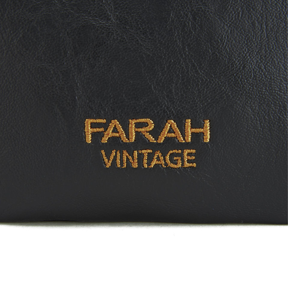 Farah Vintage Men's Zip Wallet - Black