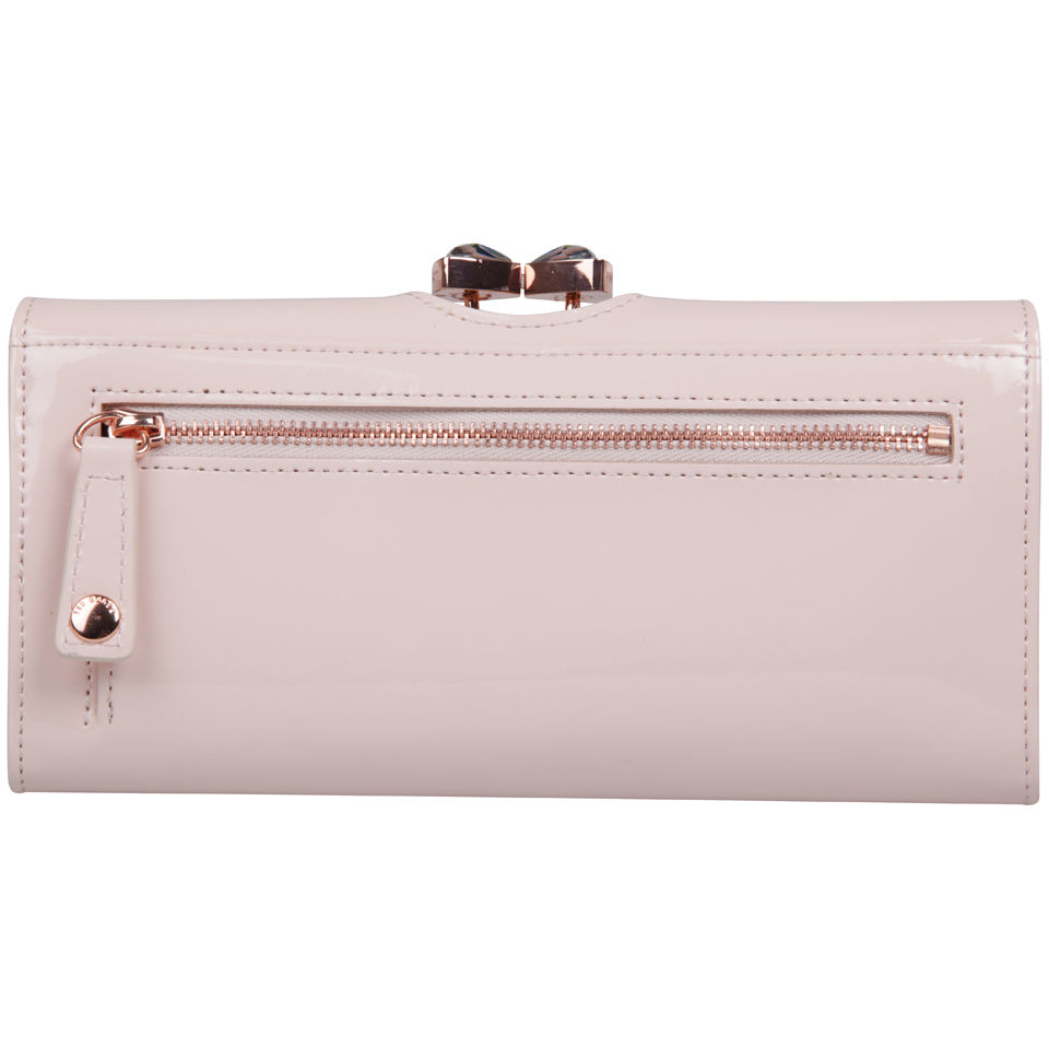 Ted Baker Titiana Bow Crystal Top Bobble Leather Matinee Purse - Light Pink