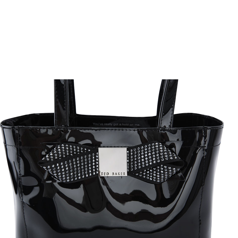 Ted Baker Women's Ticon Metallic Small Bow Gem Icon Bag - Black