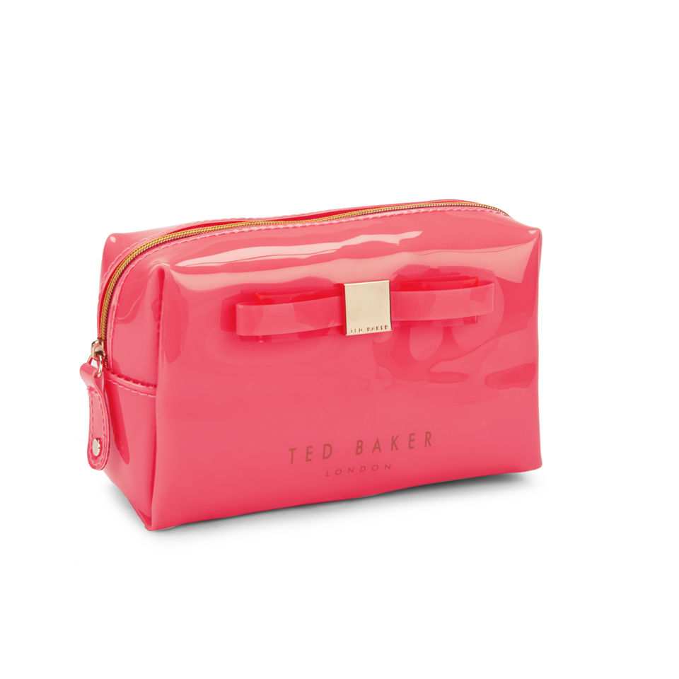 Ted Baker Nanet Bow Small Wash Bag - Bright Pink
