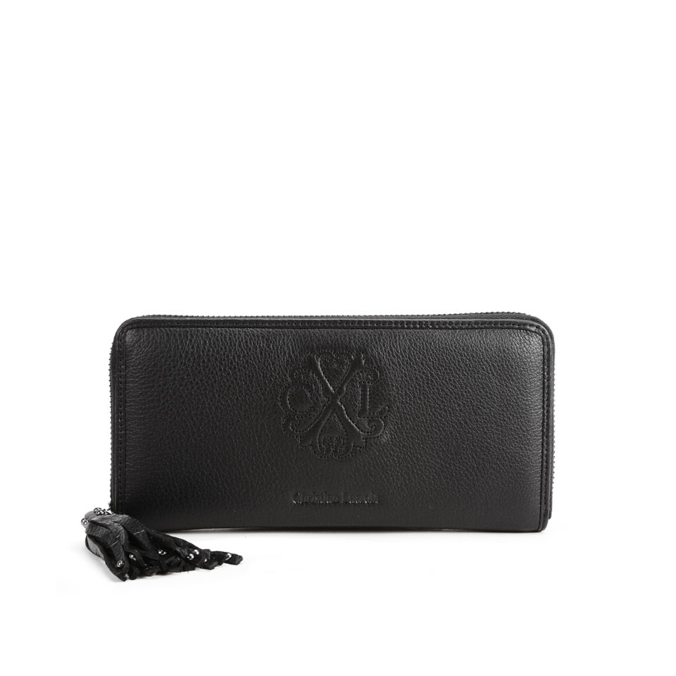 Christian Lacroix Relief PM1 Zip Top Purse - Noir