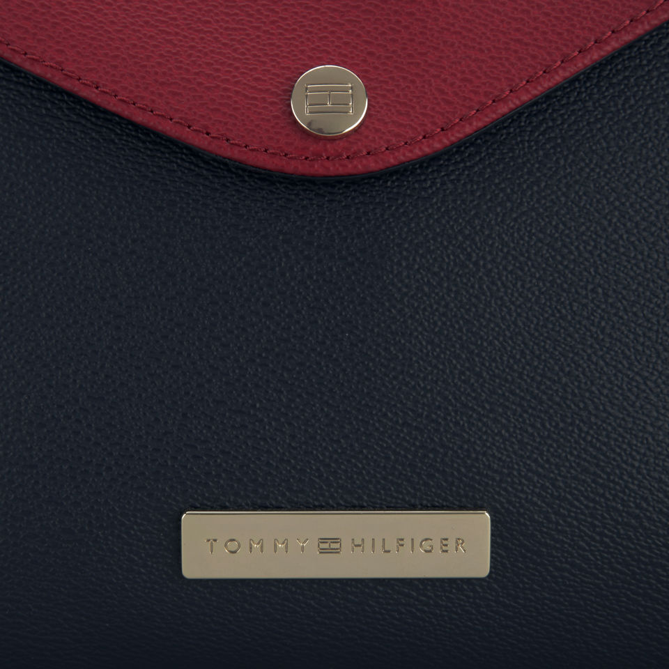 Tommy Hilfiger Women's Suzette Leather Clutch  - Black/Red