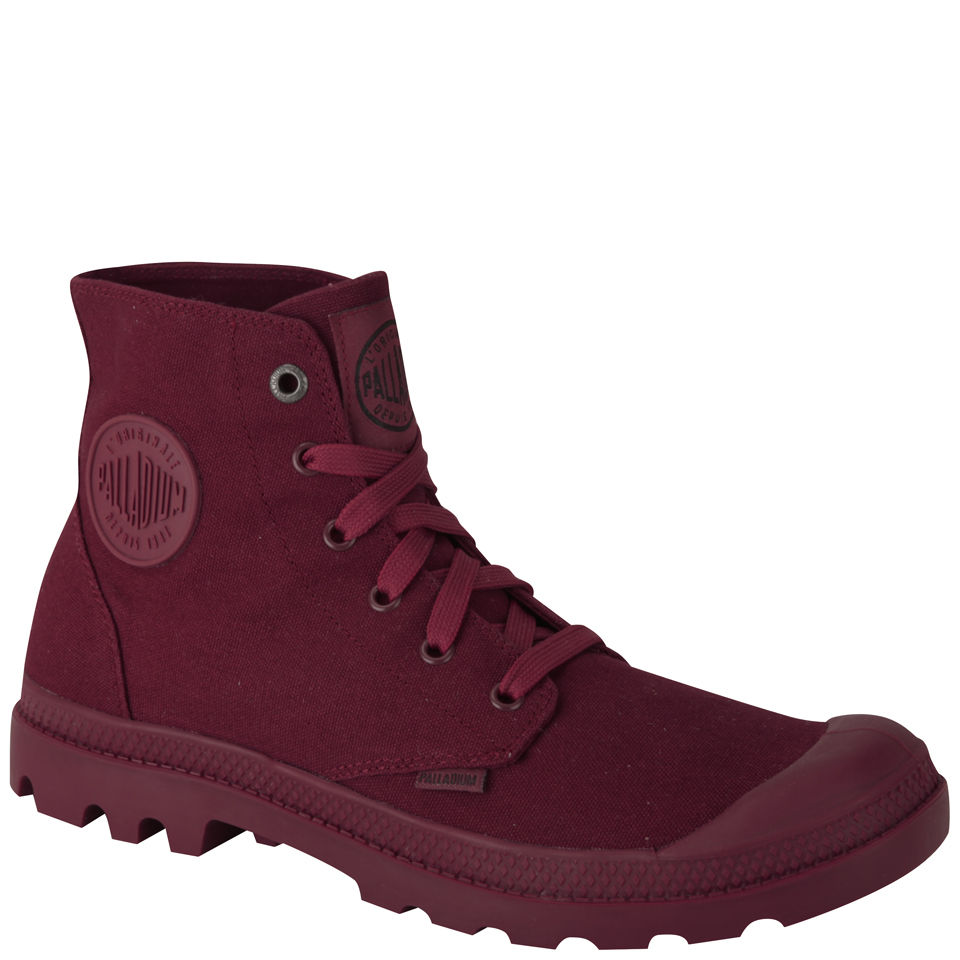 Maroon palladium boots best sale
