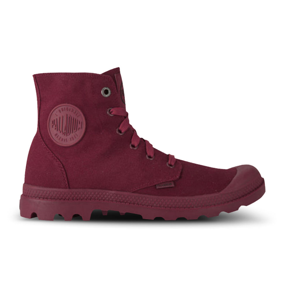 Burgundy palladium boots deals