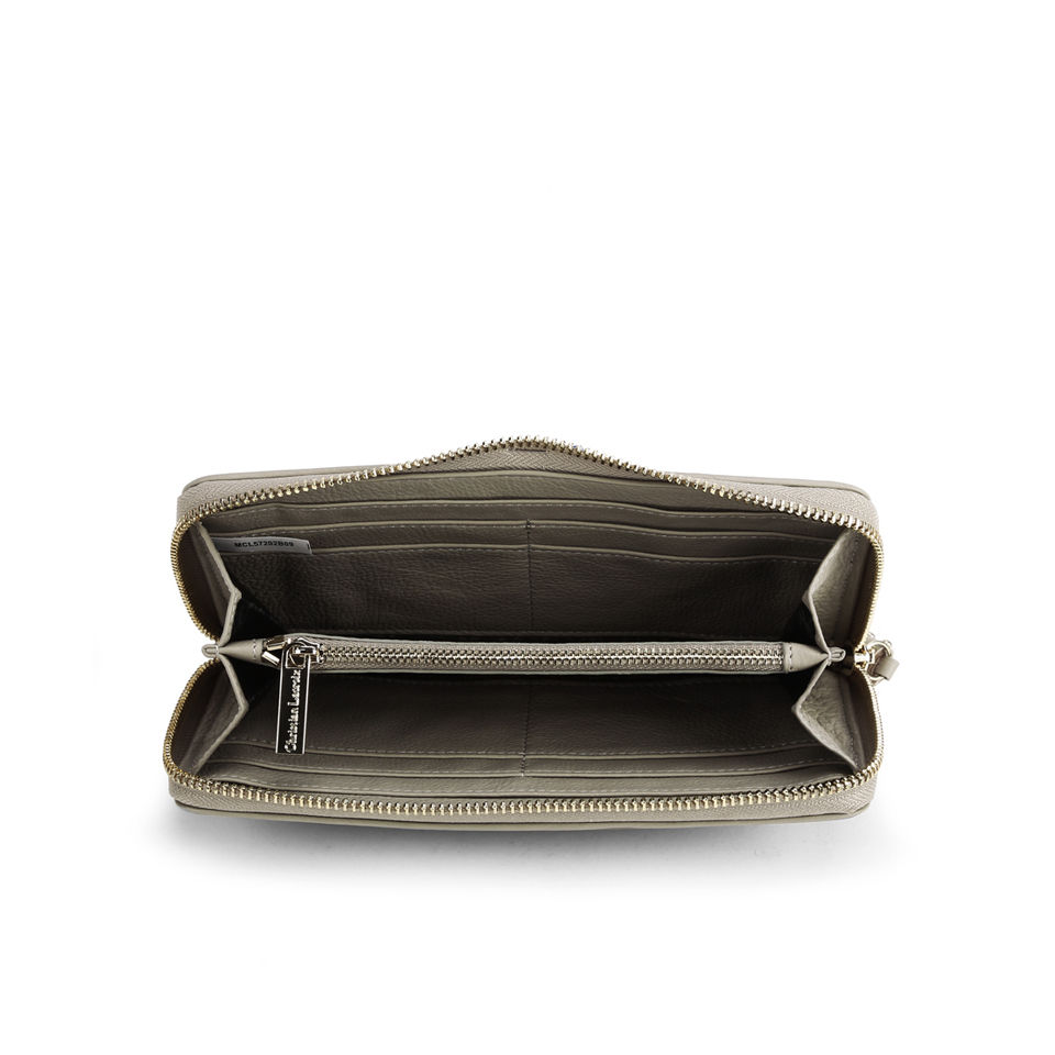 Christian Lacroix Relief PM1 Zip Top Purse - Mastic