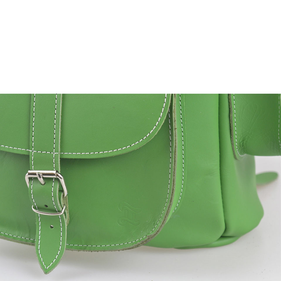 Grafea Clover Leather Backpack - Green