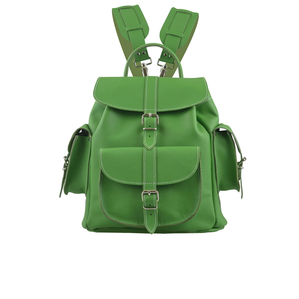 Grafea Clover Leather Backpack - Green