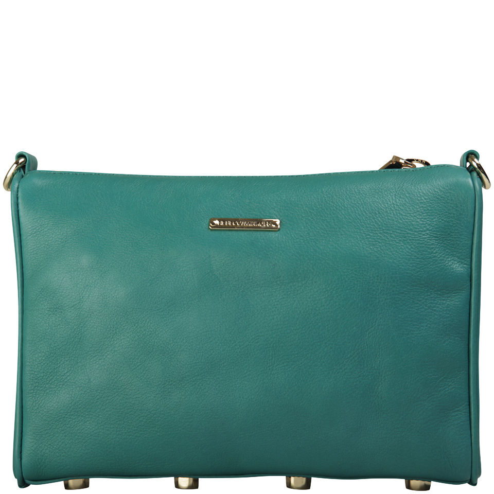 Rebecca Minkoff Mini 5 Zip Leather Clutch - Azure