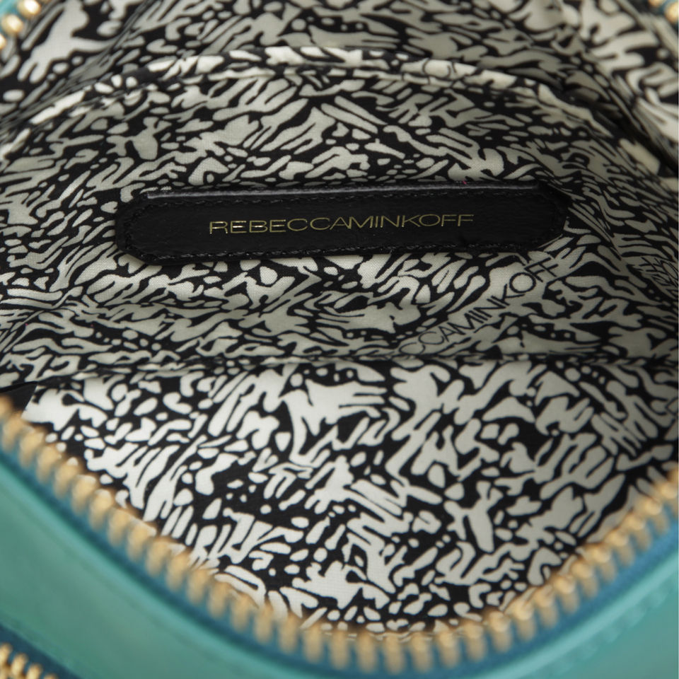 Rebecca Minkoff Mini 5 Zip Leather Clutch - Azure