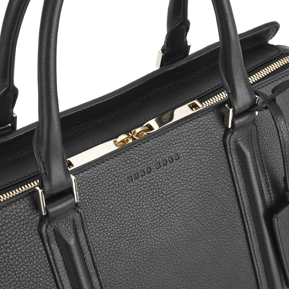 BOSS Women s Berlin Leather Tote Bag Black Coggles