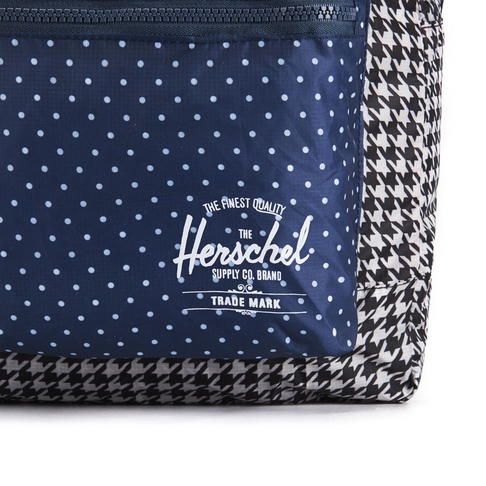 Herschel Supply Co. Packable Daypack Backpack - Houndstooth/Navy Polka Dot