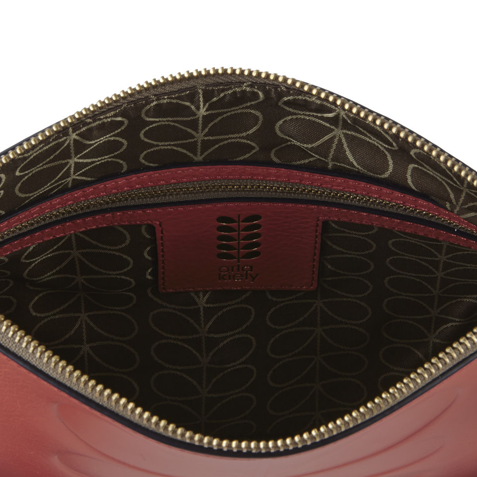 Orla Kiely Forget Me Not Small Cross Body Bag - Red