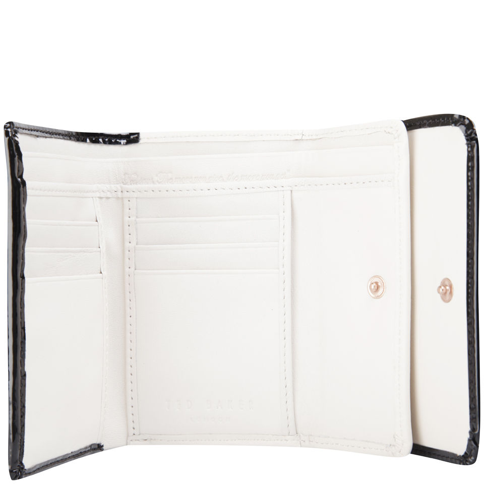 Ted Baker Tyro Bow Crystal Top Leather Purse - Black