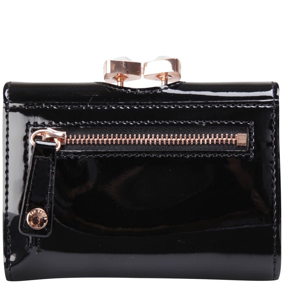 Ted Baker Tyro Bow Crystal Top Leather Purse - Black
