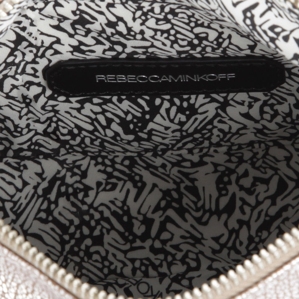 Rebecca Minkoff Mini Mac Leather Shoulder Bag - Silver