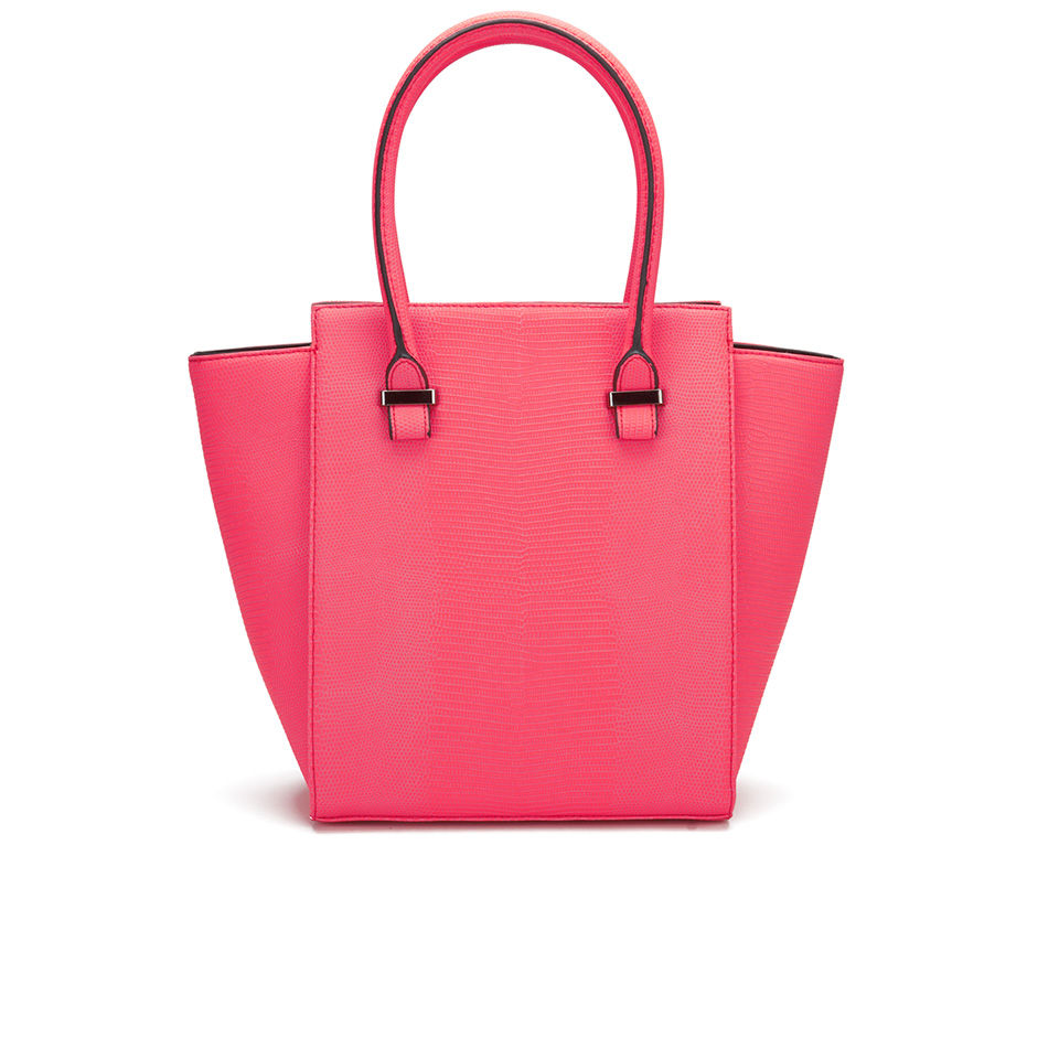 Paul's Boutique Mila Tonal Snake Tote Bag - Coral