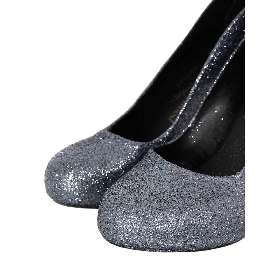 Vivienne Westwood for Melissa Women's Skyskraper Glitter Heels - Gun |  Coggles
