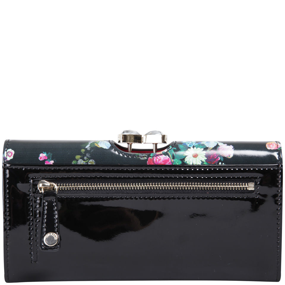 Ted Baker Balbara Oil Blossom Leather Matinee Purse - Black