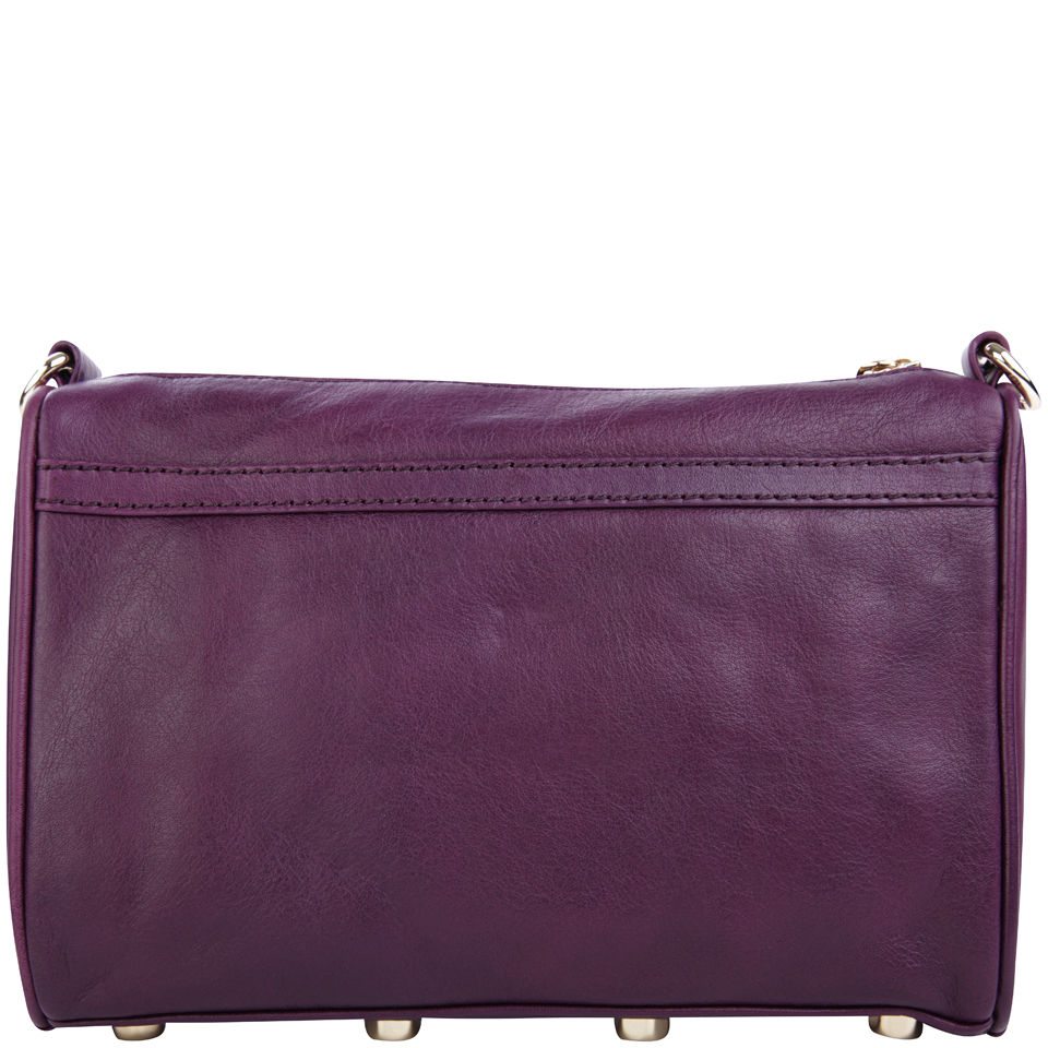 Rebecca Minkoff Mini MAC Leather Shoulder Bag - Plum