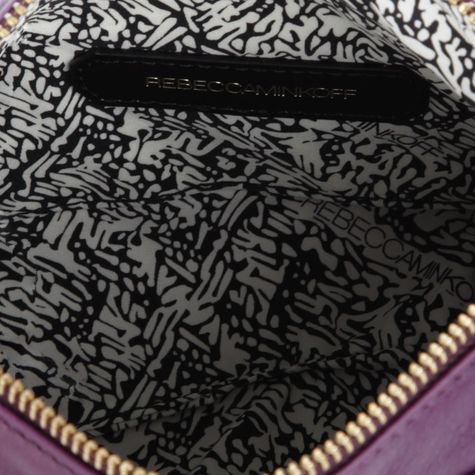Rebecca Minkoff Mini MAC Leather Shoulder Bag - Plum