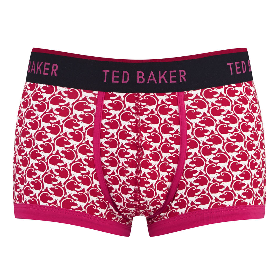 Ted Baker Men's Monkey Print Moulded Boxers - Red