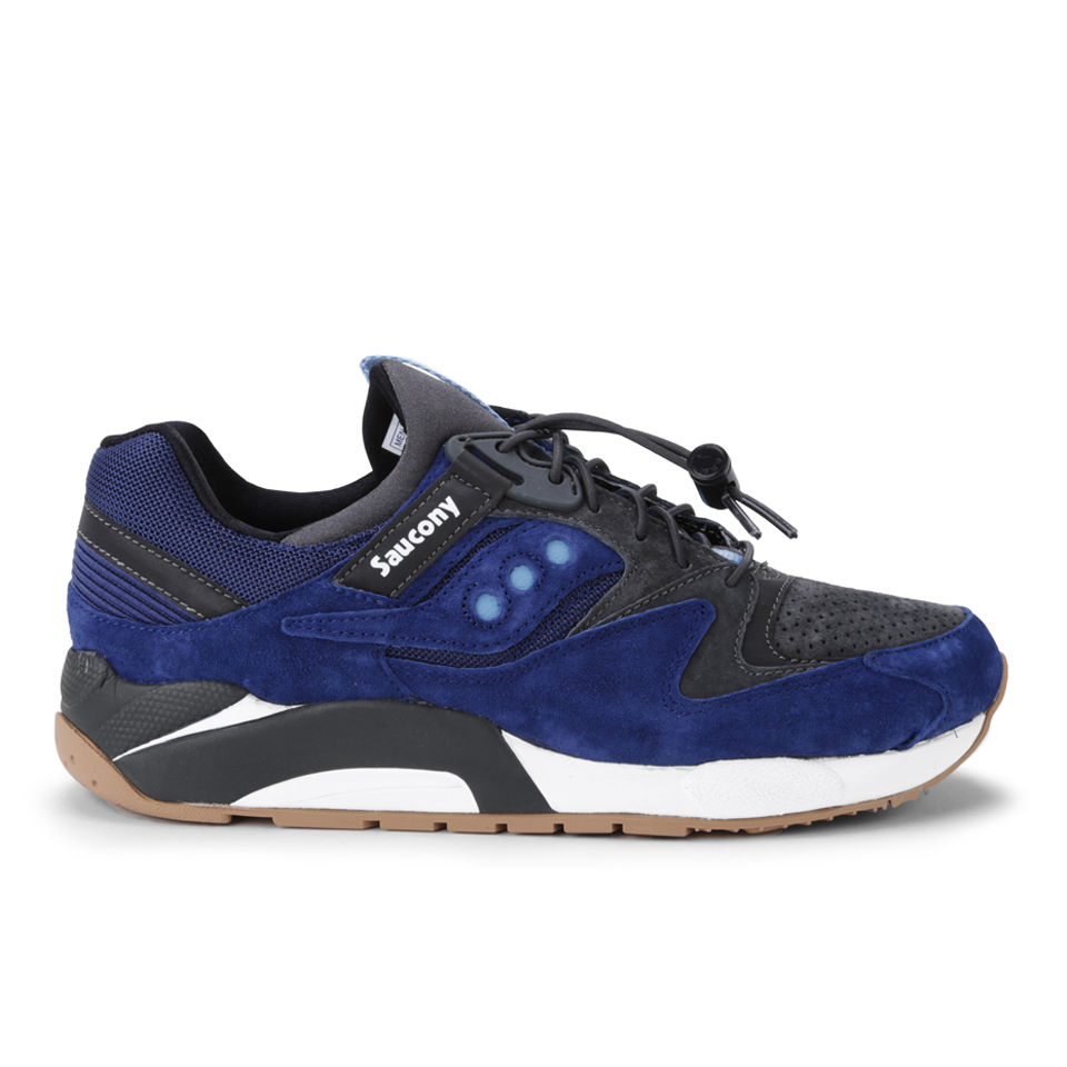 Saucony Men s Grid 9000 Trainers Blue Charcoal Coggles