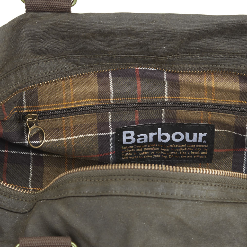 Barbour Wax Barrel Duffle Holdall - Olive