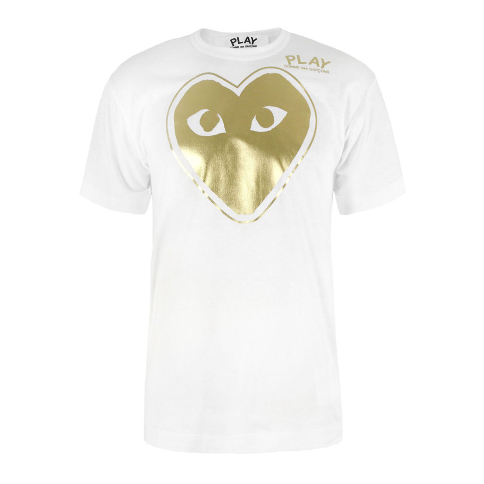 Comme des Garcons PLAY Men's AZ-T132 T-Shirt - White | Coggles