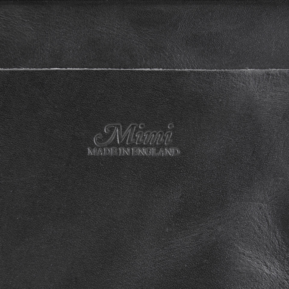 Mimi Frank Medium Clean Leather Shoulder Bag - Black