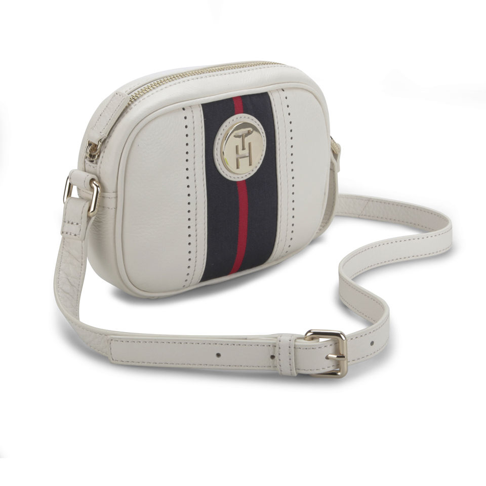 Tommy Hilfiger Women's Waverly Mini Leather Cross Body Bag - Whisper White