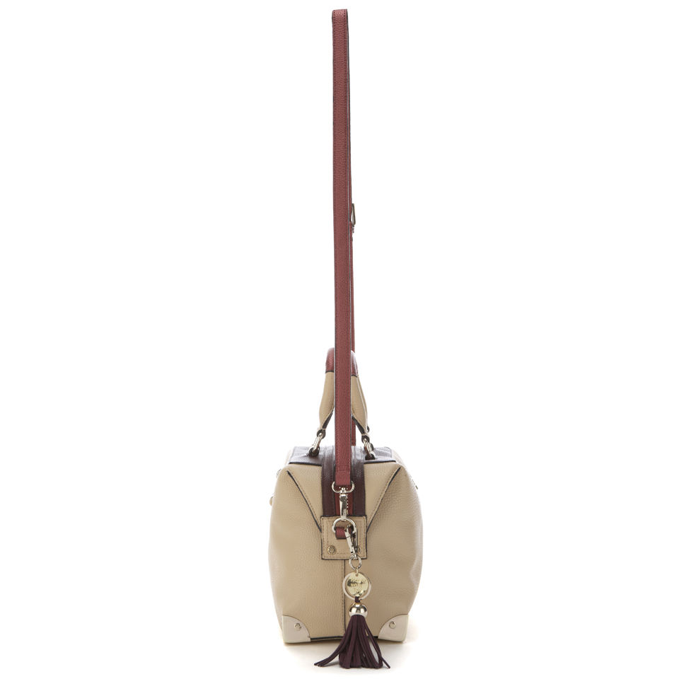 Paul's Boutique Bridget Clasp Bowler Bag - Beige
