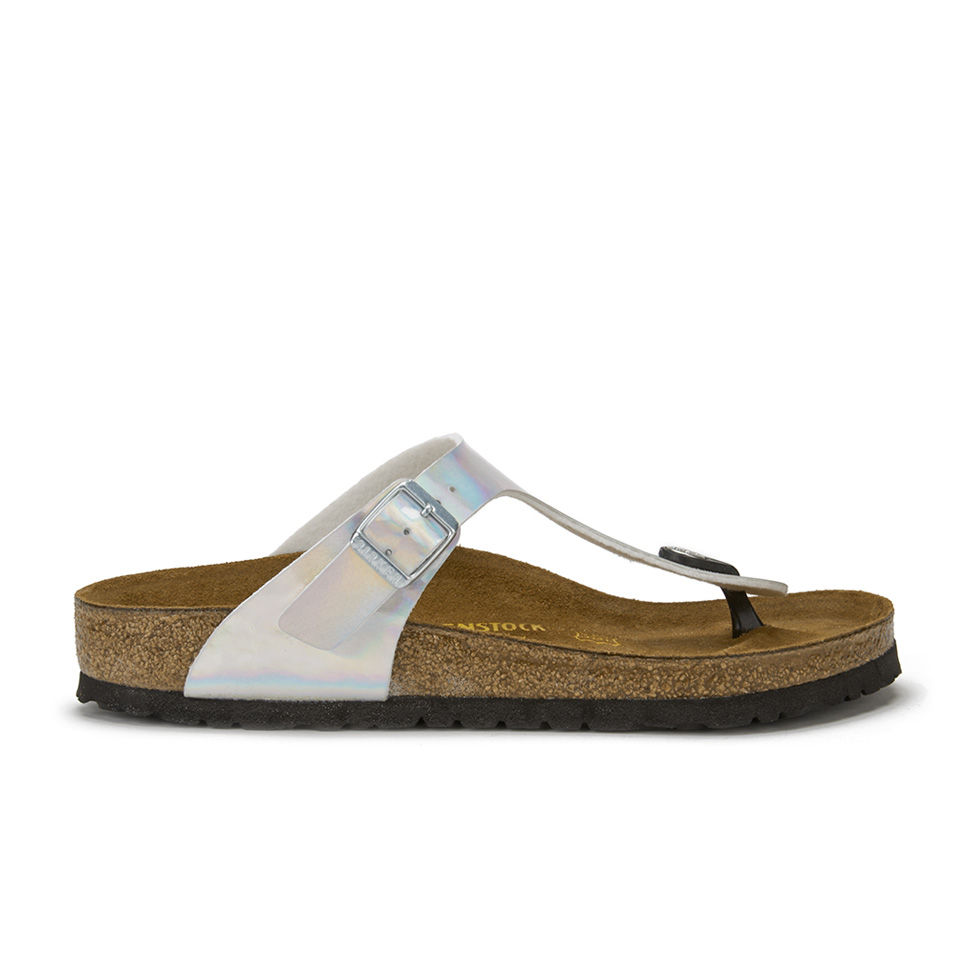 Birkenstock gizeh 2025 mirror silver