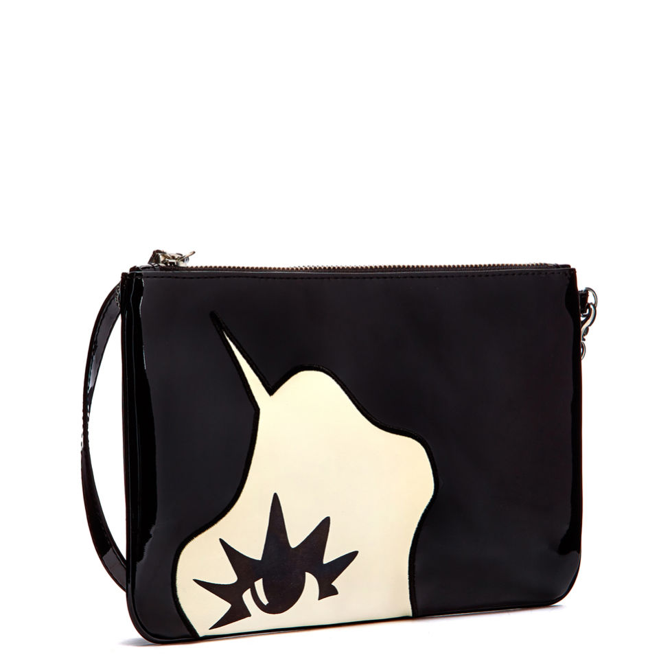 Lulu Guinness Marcel Wave Medium Audra Pouch - Black