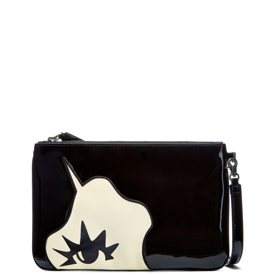 Lulu Guinness Marcel Wave Medium Audra Pouch - Black