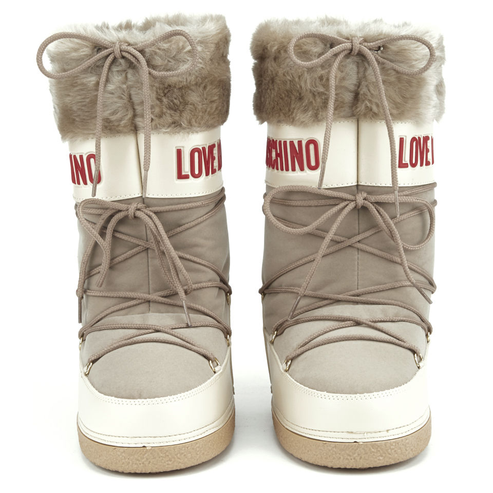 Love Moschino Women's Stivaletto Moon Boots - Beige | Allsole