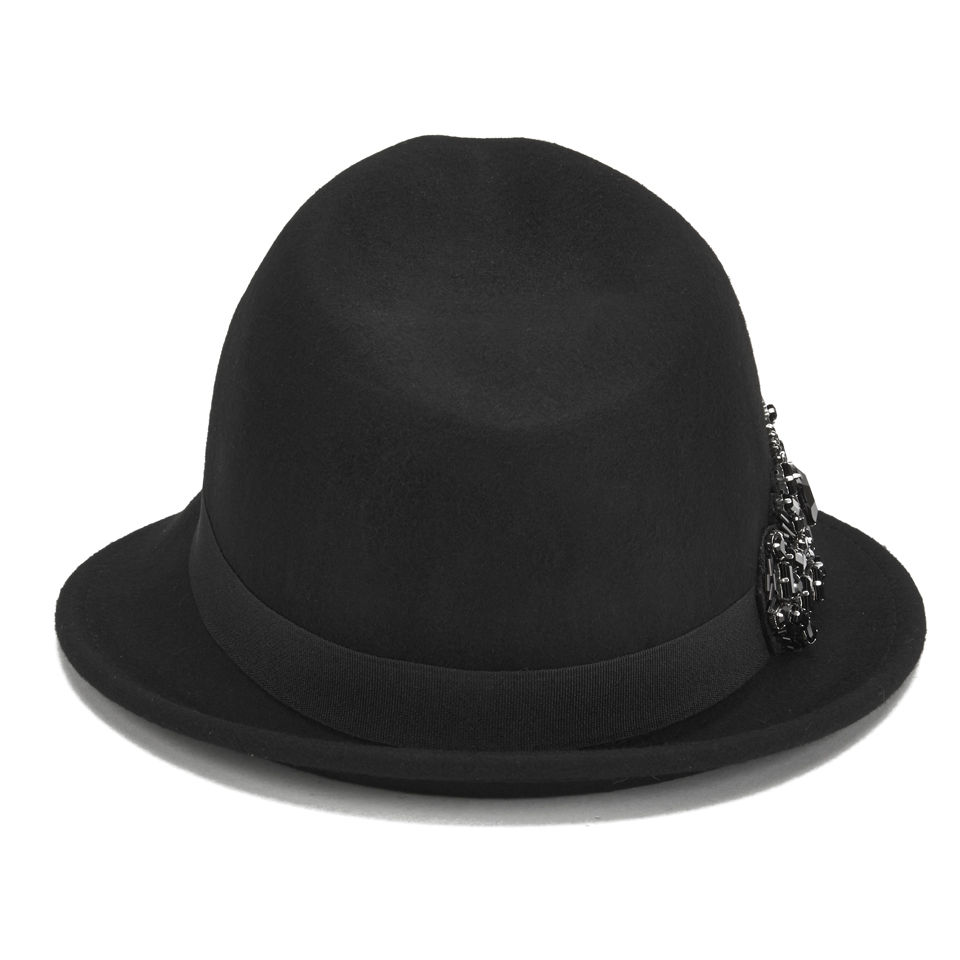 Ted Baker Women's Emilia Embellished Band Trilby Hat - Black
