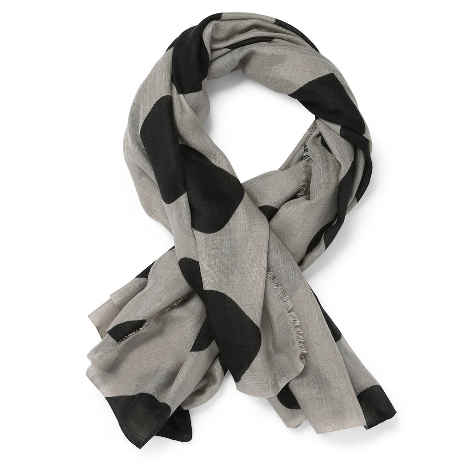 BeckSöndergaard Women's Woollen Big Hearts Scarf - Sand Ginger