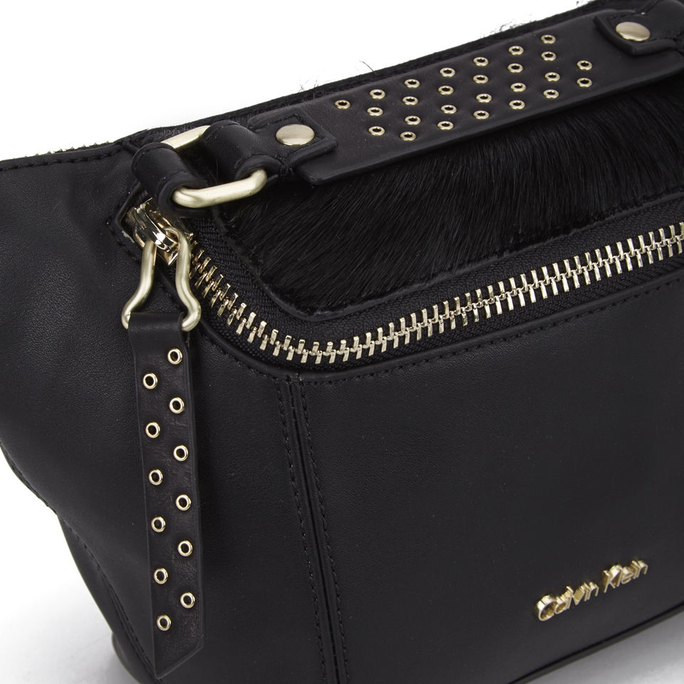 Calvin Klein Women's Stud Detail Faye Pony Cross Body Bag - Black