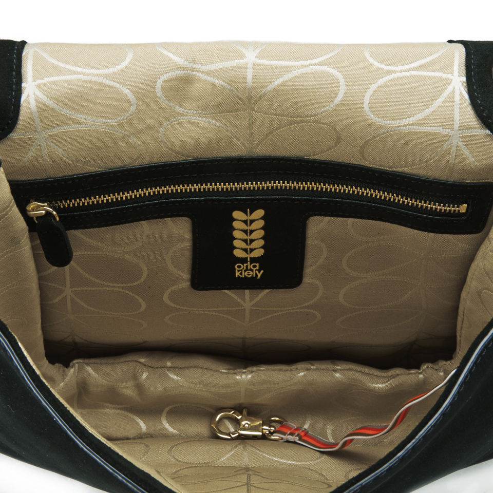 Orla Kiely Leather Ivy Bag - Marble