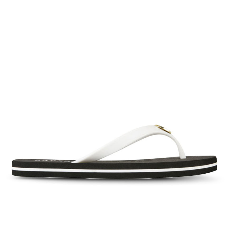 Lauren Ralph Lauren Women s Elissa II Flip Flops White Black Allsole