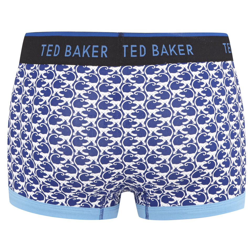 Ted Baker Men's Monkey Print Moulded Boxers - Blue