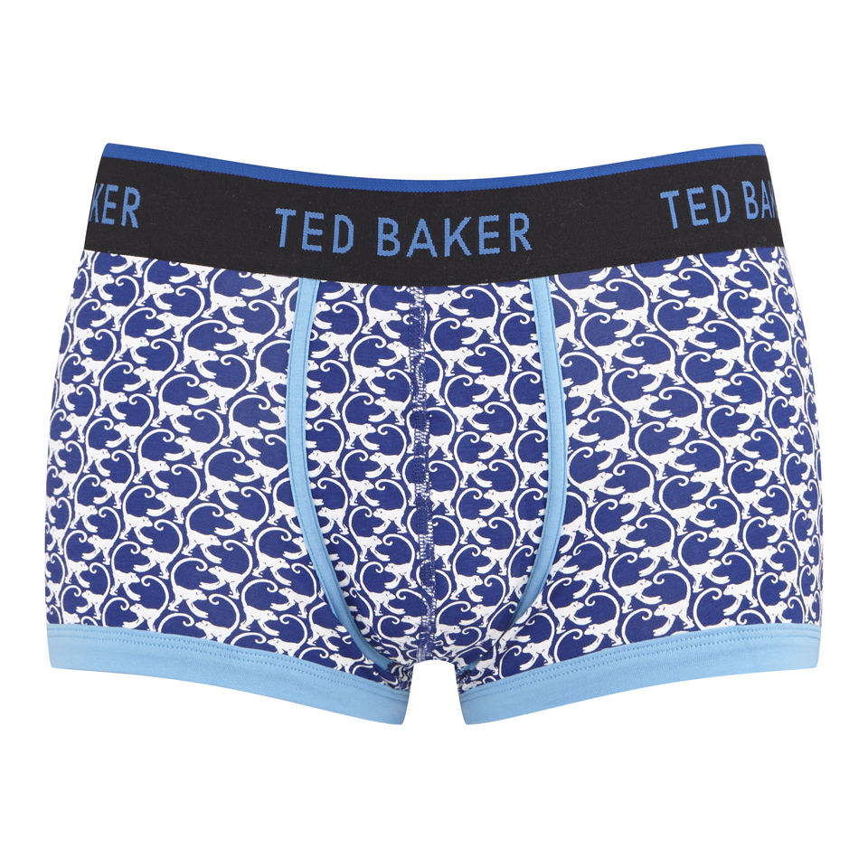 Ted Baker Men's Monkey Print Moulded Boxers - Blue