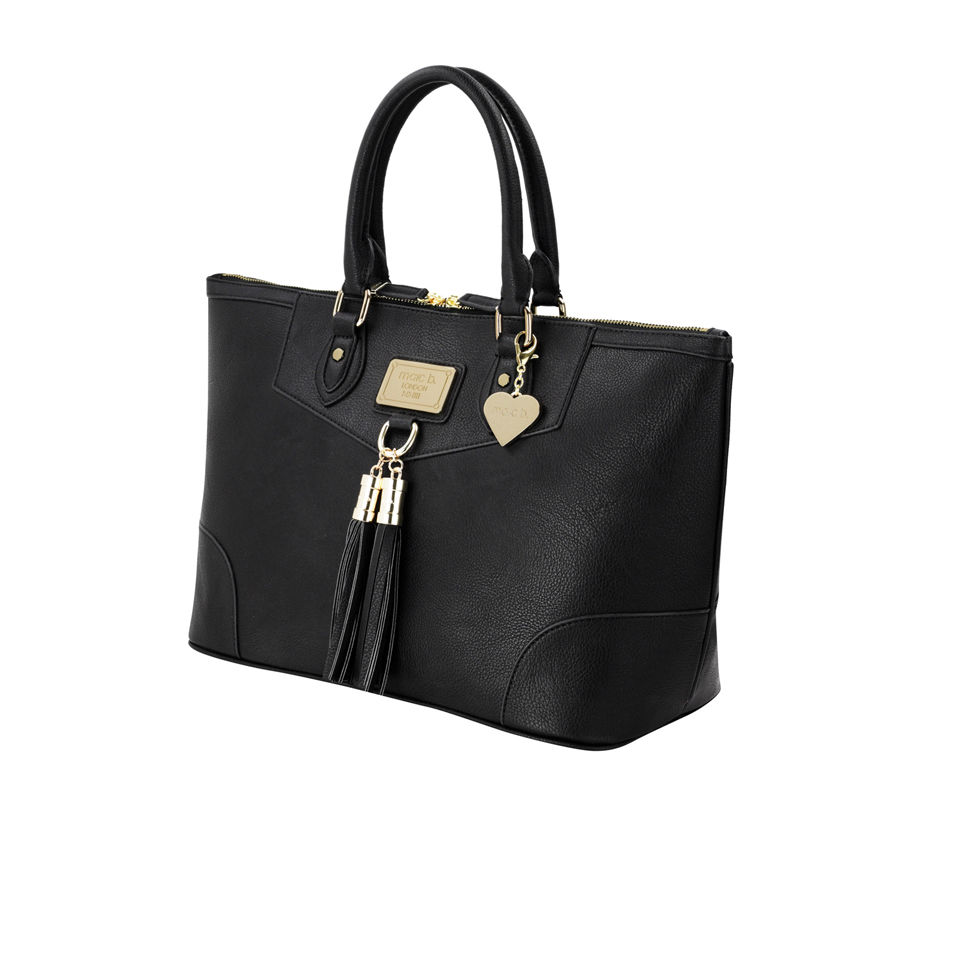 Marc B Willow Tassel Tote Bag - Black