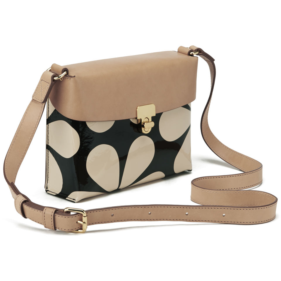 Orla Kiely Leather Fairfield Bag - Marble