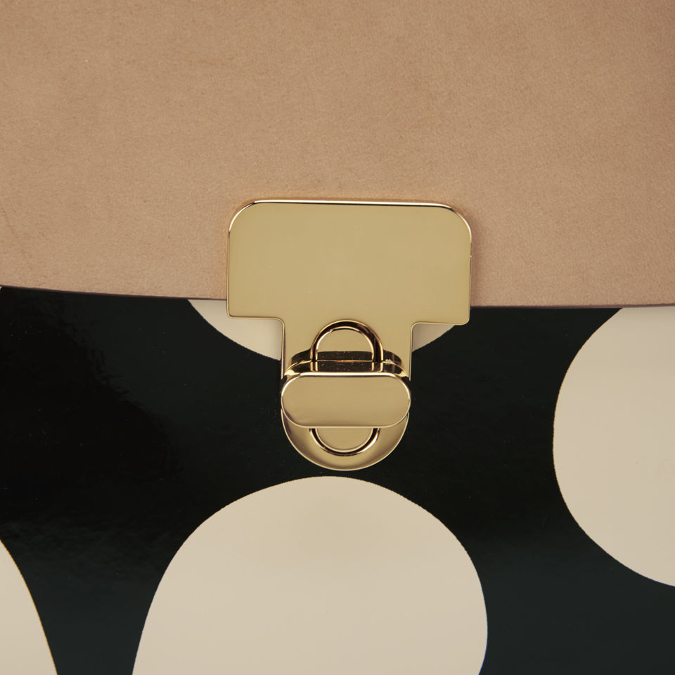 Orla Kiely Leather Fairfield Bag - Marble