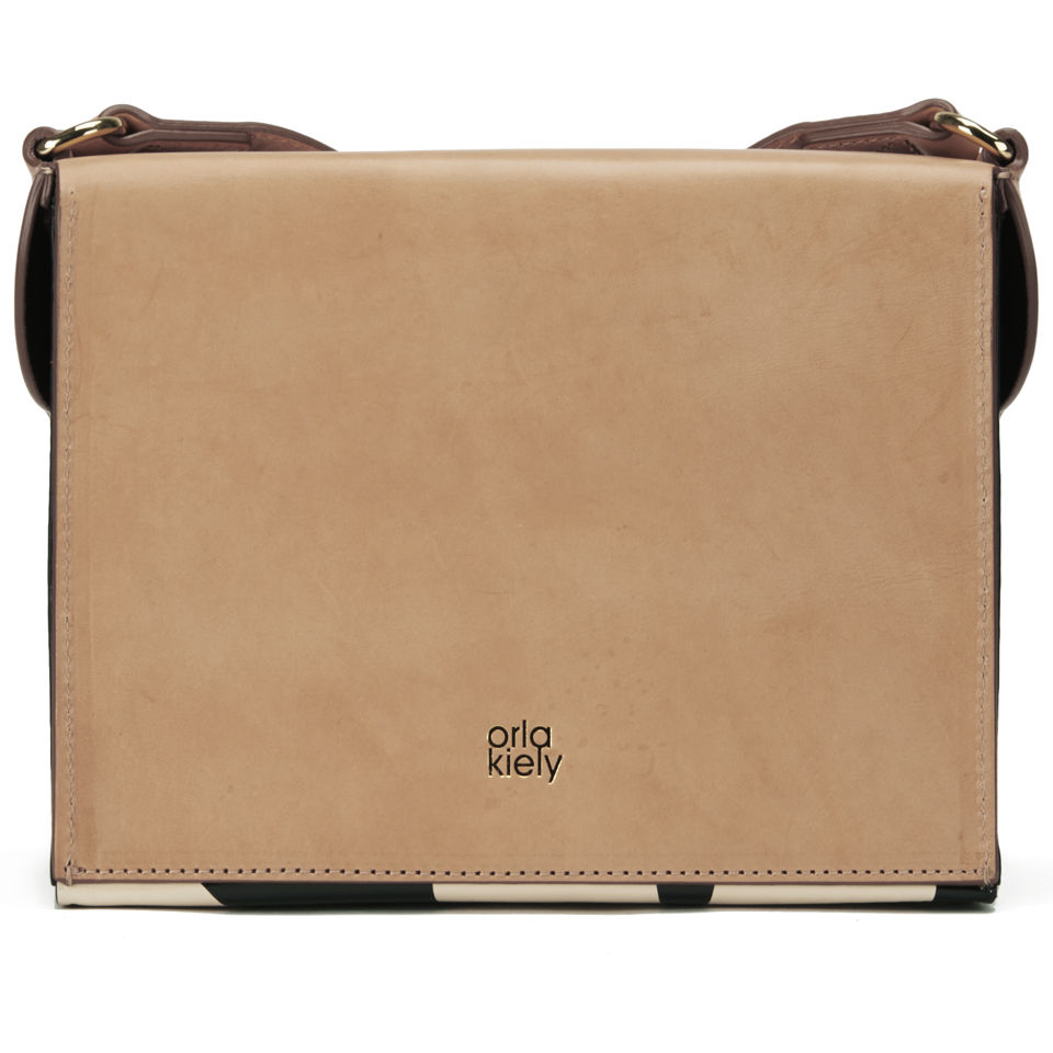 Orla Kiely Leather Fairfield Bag - Marble