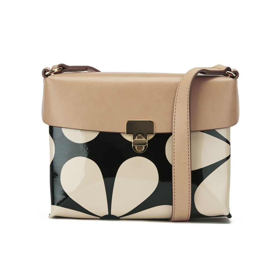 Orla Kiely Leather Fairfield Bag - Marble