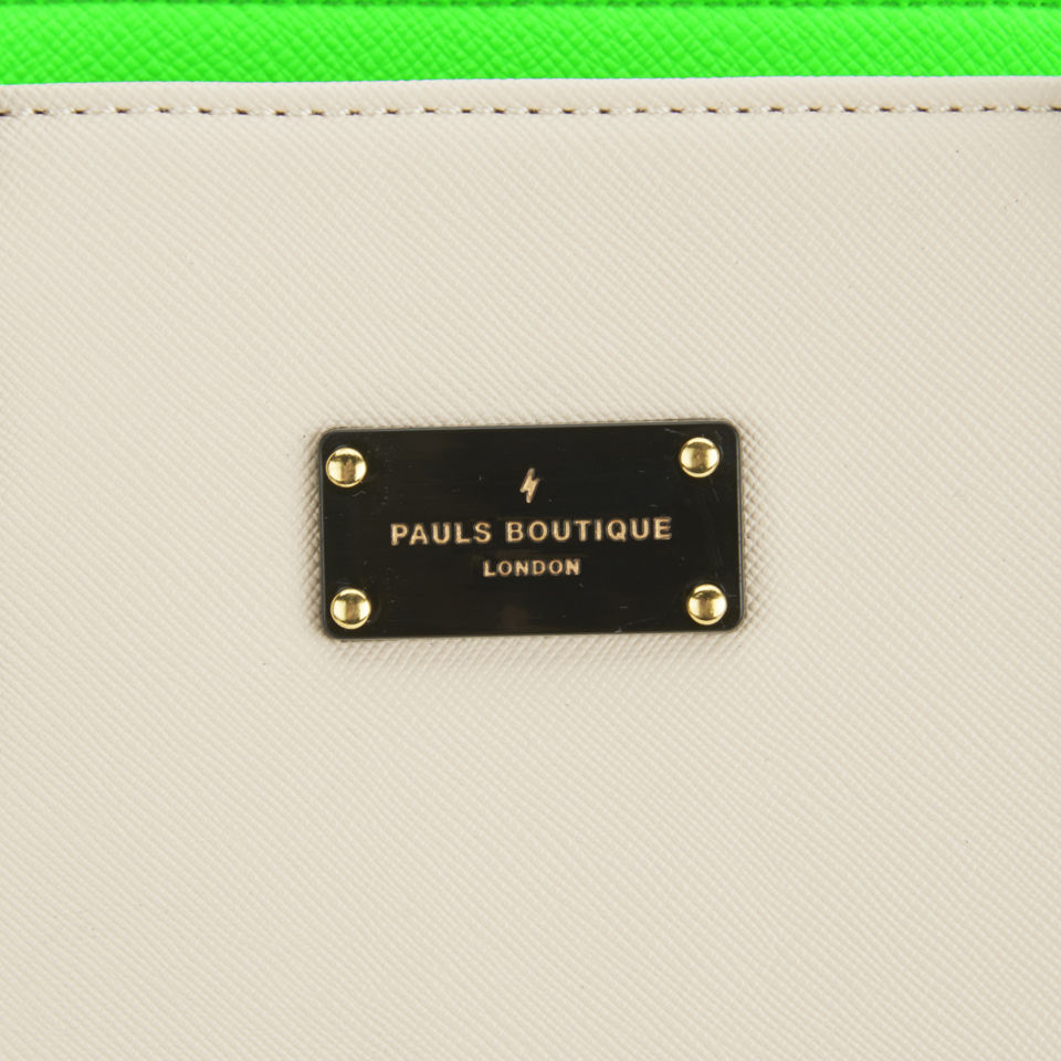 Paul's Boutique Ally Textured Colour Block Tote Bag - Stone