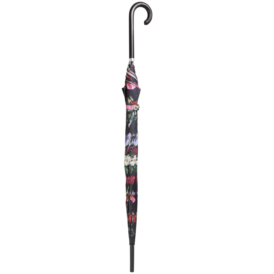 Ted Baker Varka Oil Blossom Parasol Umbrella - Black