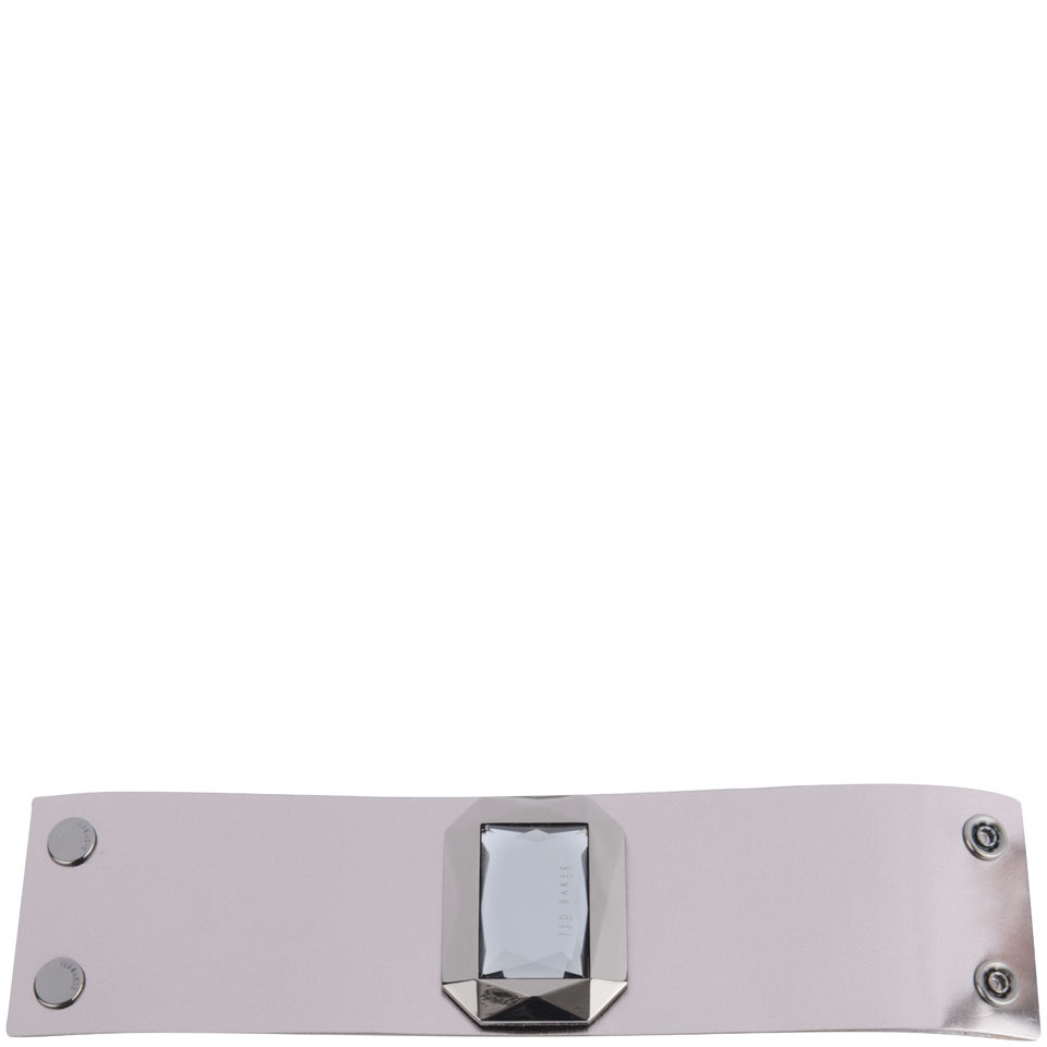 Ted Baker Women's Gemmo Mirrored Leather Bracelet - Gunmetal